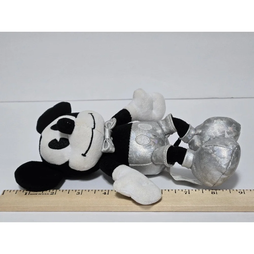 Disney‎ 100th Anniversary Mickey Mouse Small Plush Platinum Collectible